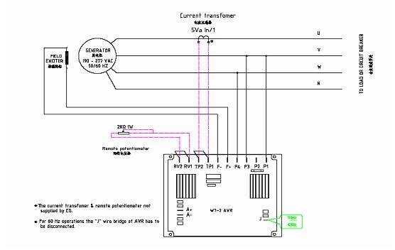 Engga Generator Avr Voltage Regulator, Kato Generator Wiring Diagrams